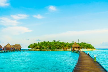 Güzel Maldivler ada