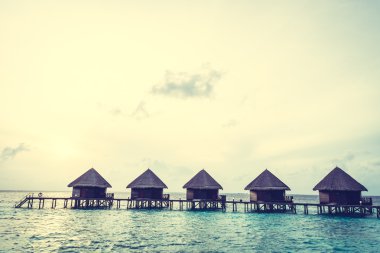 Güzel Maldivler ada