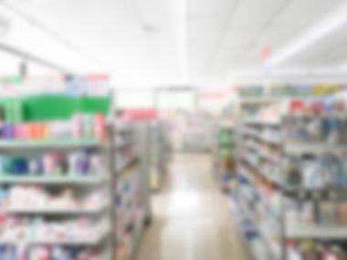 Soyut bulanıklık süpermarket