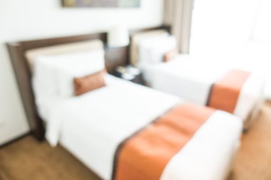 Soyut bulanıklık yatak odası