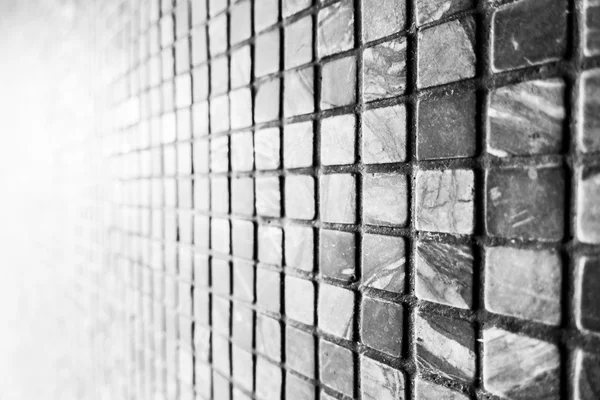 Pietra nera piastrelle texture della parete — Foto Stock