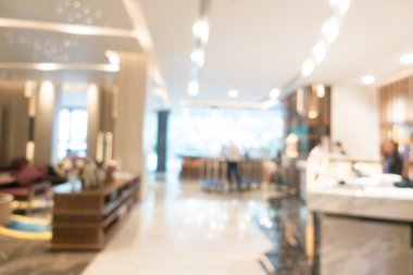 Otel lobisinde bulanıklık