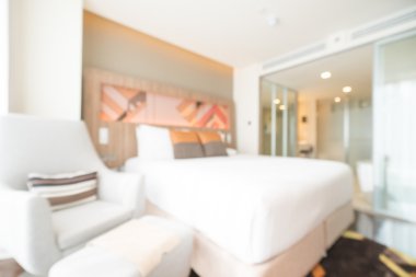 Soyut bulanıklık yatak odası 