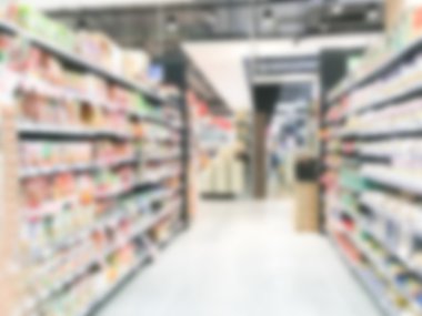 Soyut bulanıklık süpermarket 