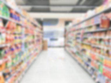 Soyut bulanıklık süpermarket 