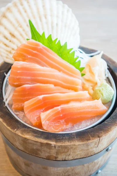 Salmón Sashimi, estilo comida japonesa —  Fotos de Stock