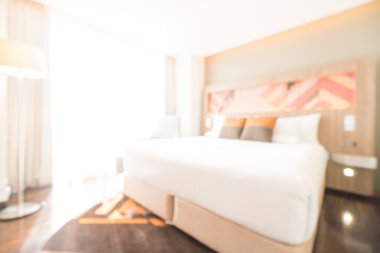 Soyut bulanıklık yatak odası 