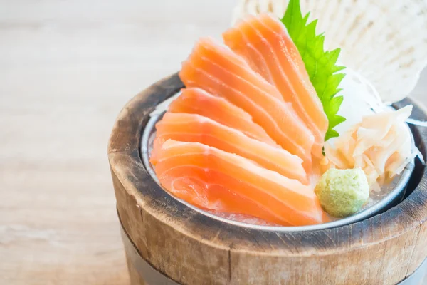 Salmon sashimi, Japanese food style — Stock Photo, Image