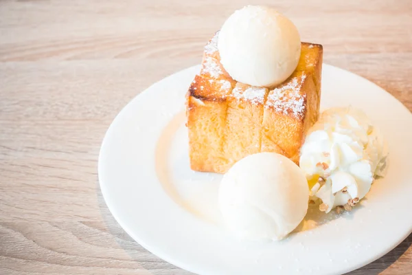 Sweet Honey toast — Stockfoto