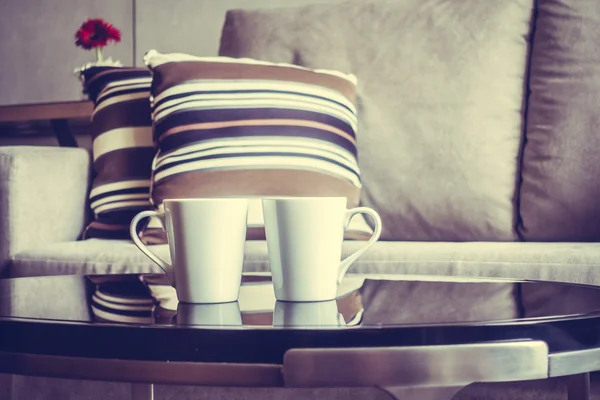 Tazza di caffè bianco — Foto Stock