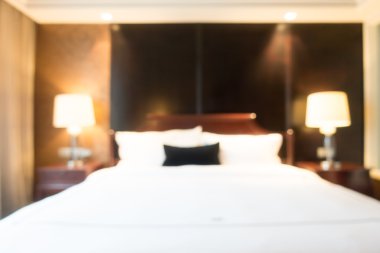 Soyut bulanıklık yatak odası 