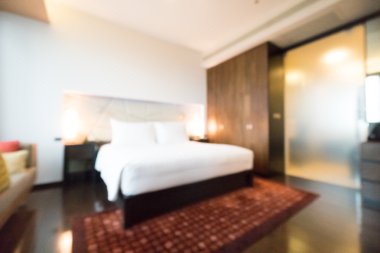 Soyut bulanıklık yatak odası 