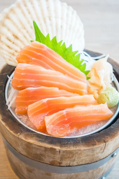 Salmón Sashimi, estilo comida japonesa —  Fotos de Stock