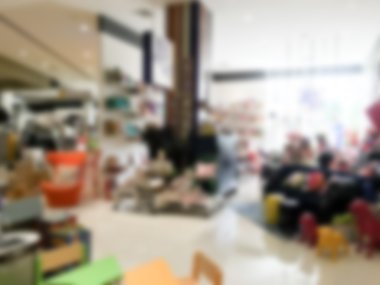 Soyut bulanık alışveriş merkezi