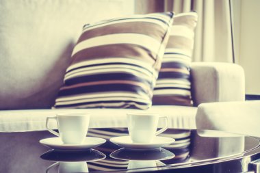 beyaz kahve fincanı