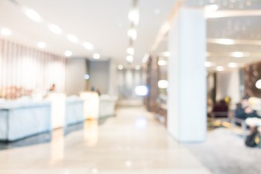 Otel lobisinde bulanıklık