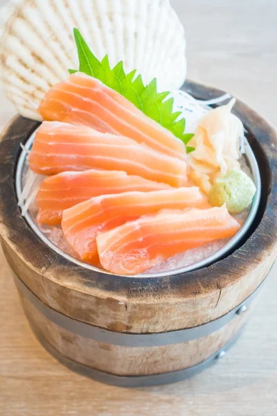 Salmón Sashimi, estilo comida japonesa —  Fotos de Stock