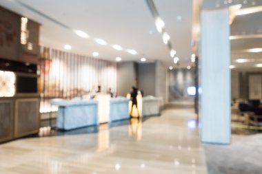 Otel lobisinde bulanıklık
