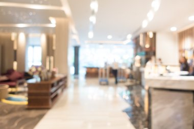 Otel lobisinde bulanıklık