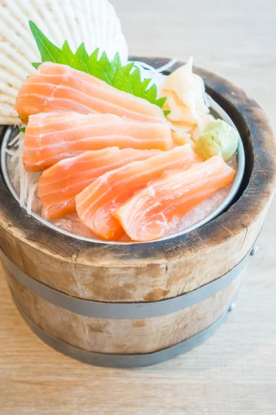 Salmon sashimi - Japanese food style — Stock Photo, Image