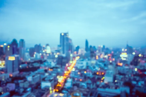 Blur cidade de Bangkok — Fotografia de Stock