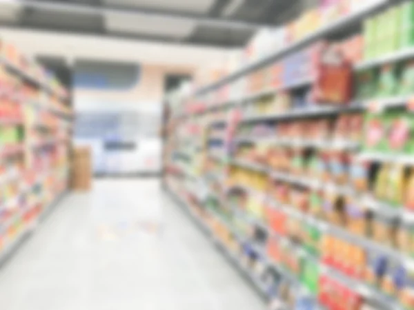 抽象的なぼかしのスーパー マーケット — ストック写真
