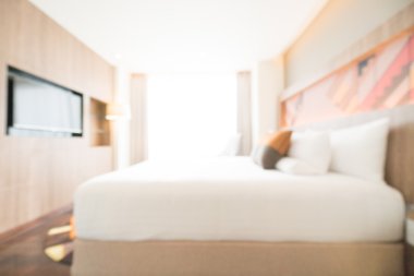 Soyut bulanıklık yatak odası