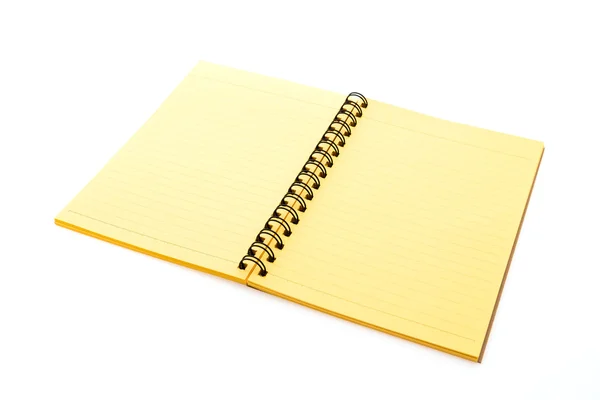 Üres notebook, fehér — Stock Fotó