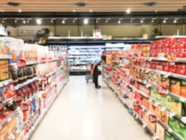 Abstract blur supermarket