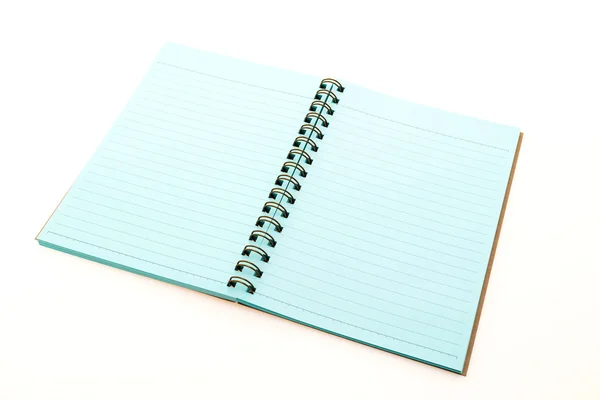Leeres Notizbuch auf weiß — Stockfoto