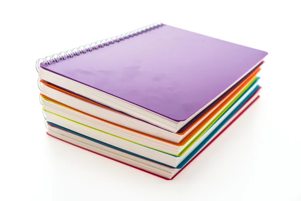 Caderno em branco colorido — Fotografia de Stock