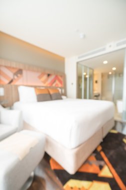 Soyut bulanıklık yatak odası