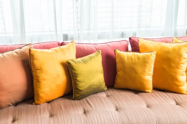 Pillow on sofa — Stock Photo, Image