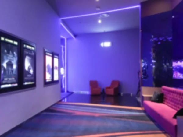 Abstract blur movie theater interior — Stock Photo, Image
