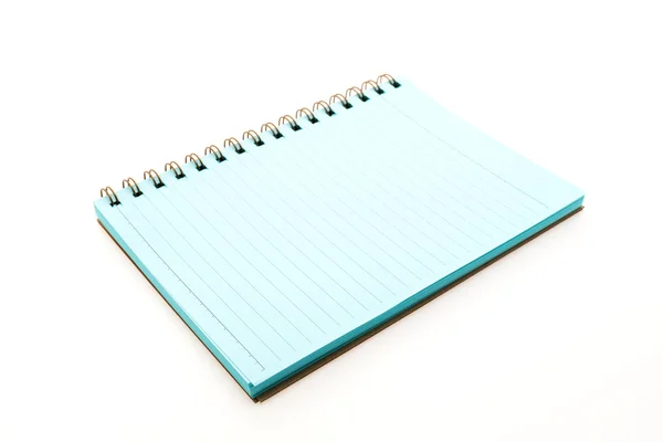 Cuaderno en blanco sobre blanco —  Fotos de Stock