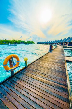 Güzel Maldivler ada