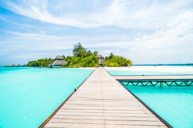 Güzel Maldivler ada