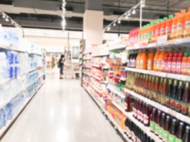 Soyut bulanıklık süpermarket