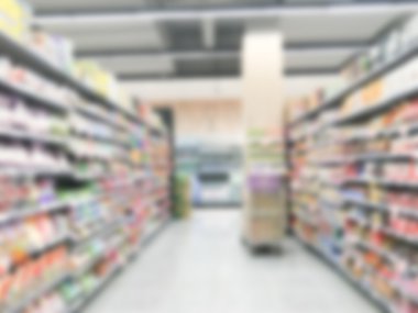 Soyut bulanıklık süpermarket