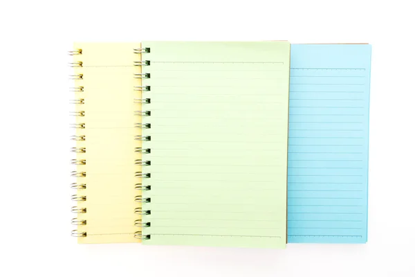 Blank notebook on white — Stock Photo, Image