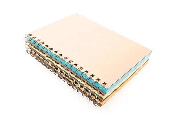 Blank notebook on white — Stock Photo, Image