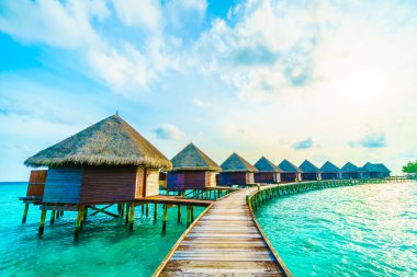 Güzel Maldivler ada