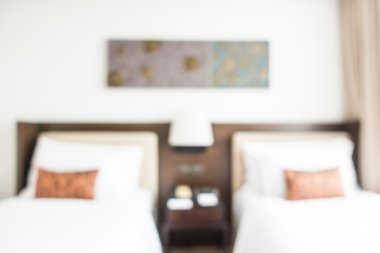 Soyut bulanıklık yatak odası