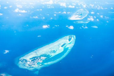 Güzel Maldivler ada