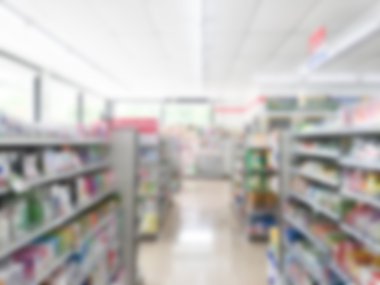 Soyut bulanıklık süpermarket