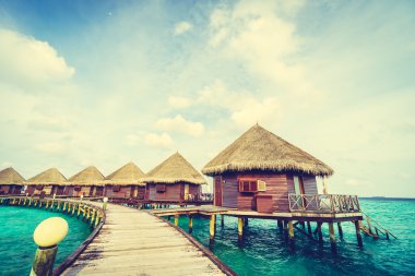 Güzel Maldivler ada