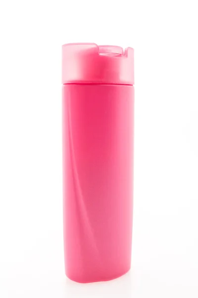 Botella de champú y cosmética en blanco — Foto de Stock
