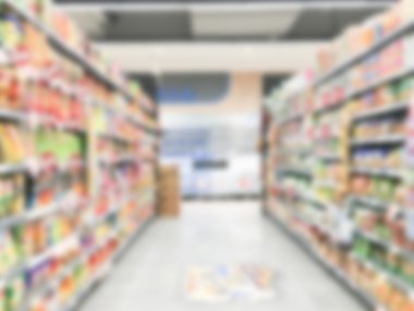 Soyut bulanıklık süpermarket
