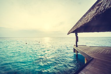 Güzel Maldivler ada