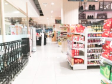 Soyut bulanıklık süpermarket